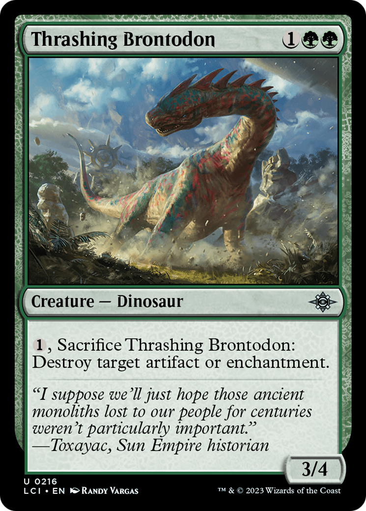 Thrashing Brontodon [The Lost Caverns of Ixalan]-1