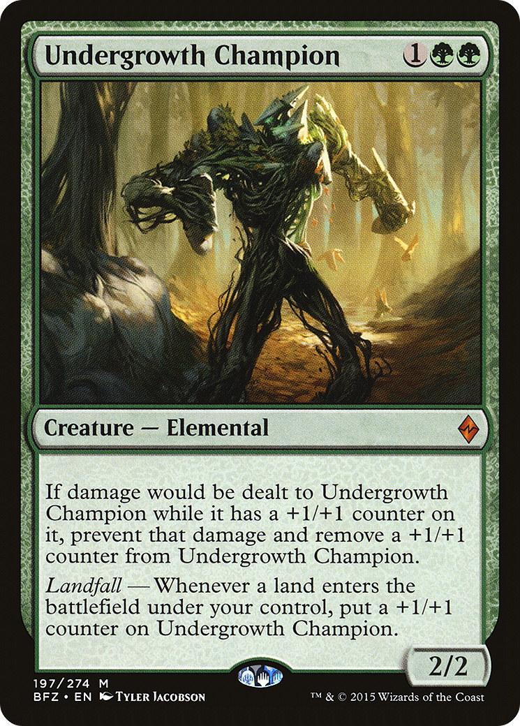 Undergrowth Champion (BFZ-197) - Battle for Zendikar Foil-1