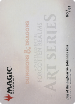 Den of the Bugbear // Den of the Bugbear (AAFR-060) - Adventures in the Forgotten Realms Art Series (Borderless) Foil-2