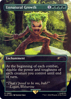 Unnatural Growth (SLD-865) - Secret Lair Drop (Borderless) Foil-1