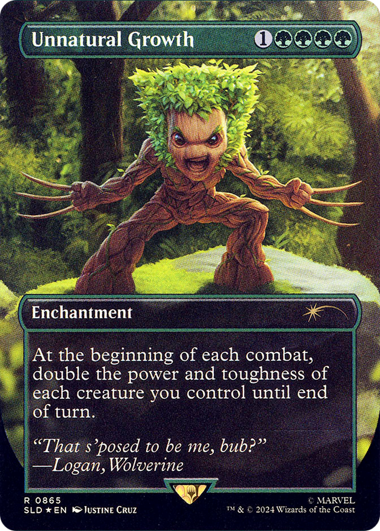 Unnatural Growth (SLD-865) - Secret Lair Drop (Borderless) Foil-1