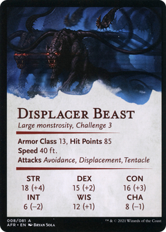 Displacer Beast // Displacer Beast (AAFR-008) - Adventures in the Forgotten Realms Art Series (Borderless)-2