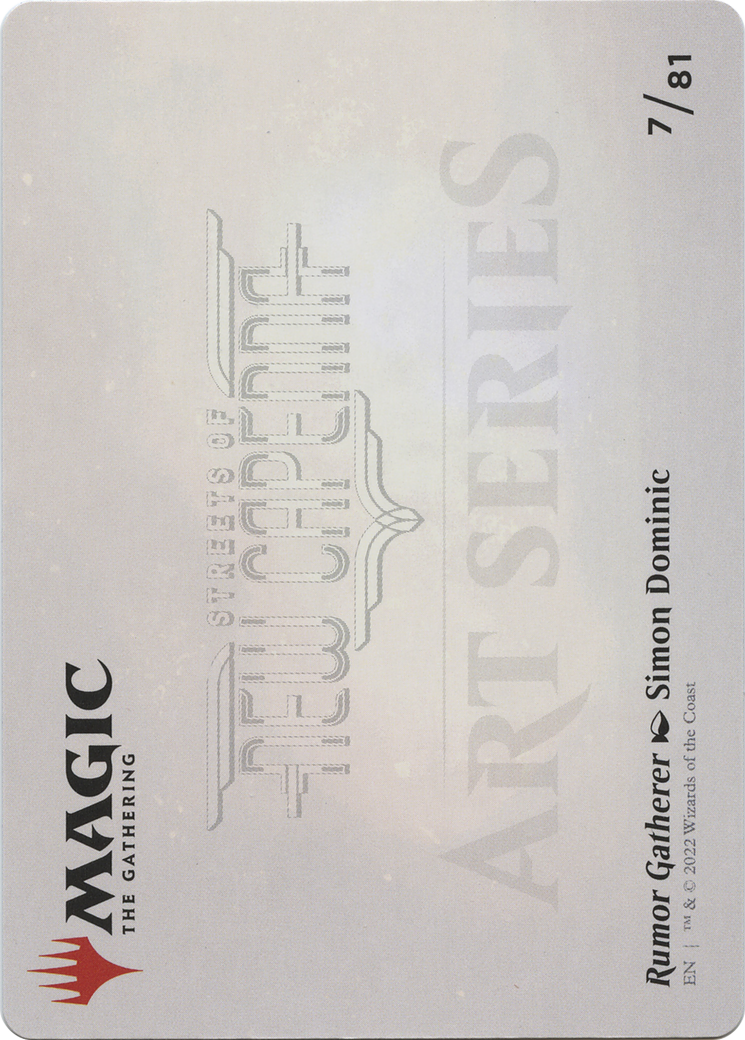 Rumor Gatherer // Rumor Gatherer (ASNC-007) - New Capenna Art Series (Borderless)-2