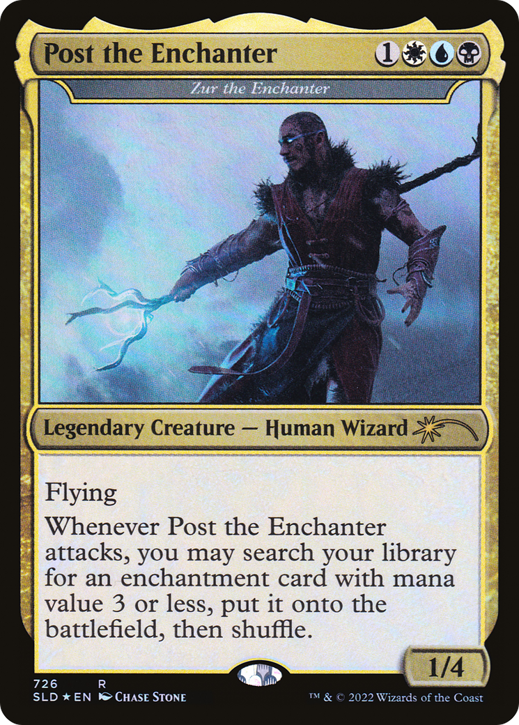 Post the Enchanter - Zur the Enchanter (SLD-726) - Secret Lair Drop / Post the Enchanter Foil-1