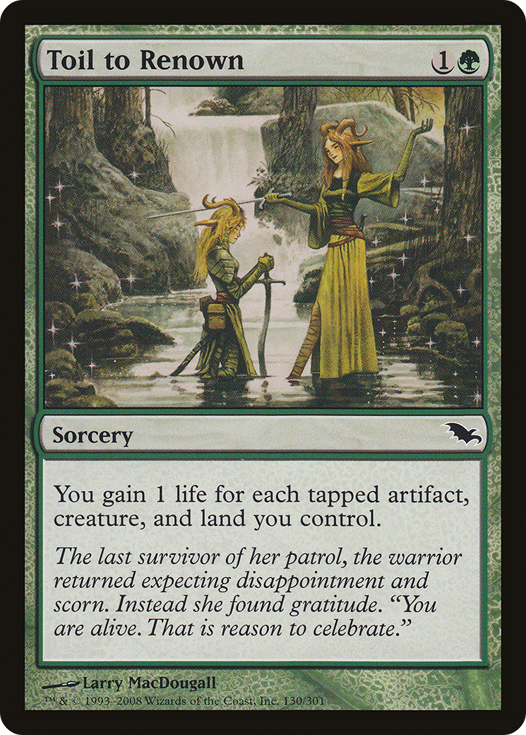 Toil to Renown [Shadowmoor]-1