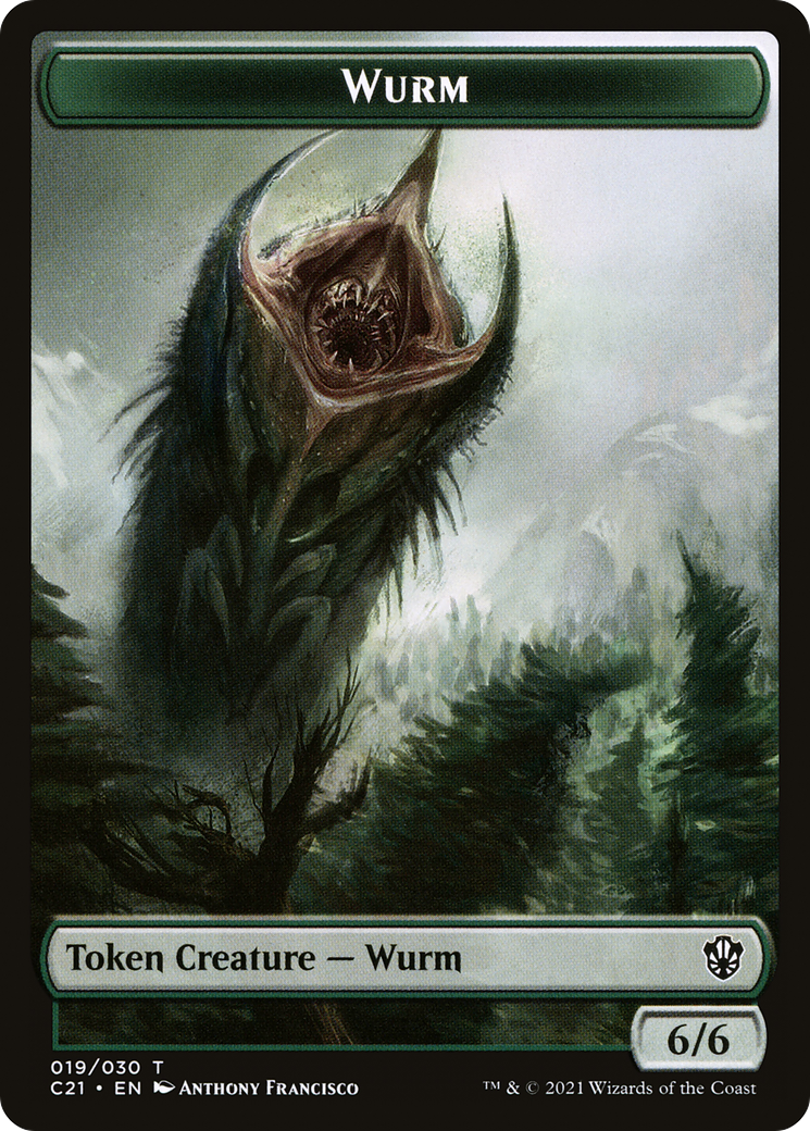 Wurm (TC21-019) - Commander 2021 Tokens-1