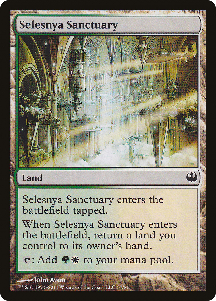 Selesnya Sanctuary [Duel Decks: Knights vs. Dragons]-1