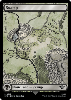 Swamp (0717) (Surge Foil) [The Lord of the Rings: Tales of Middle-Earth]-1