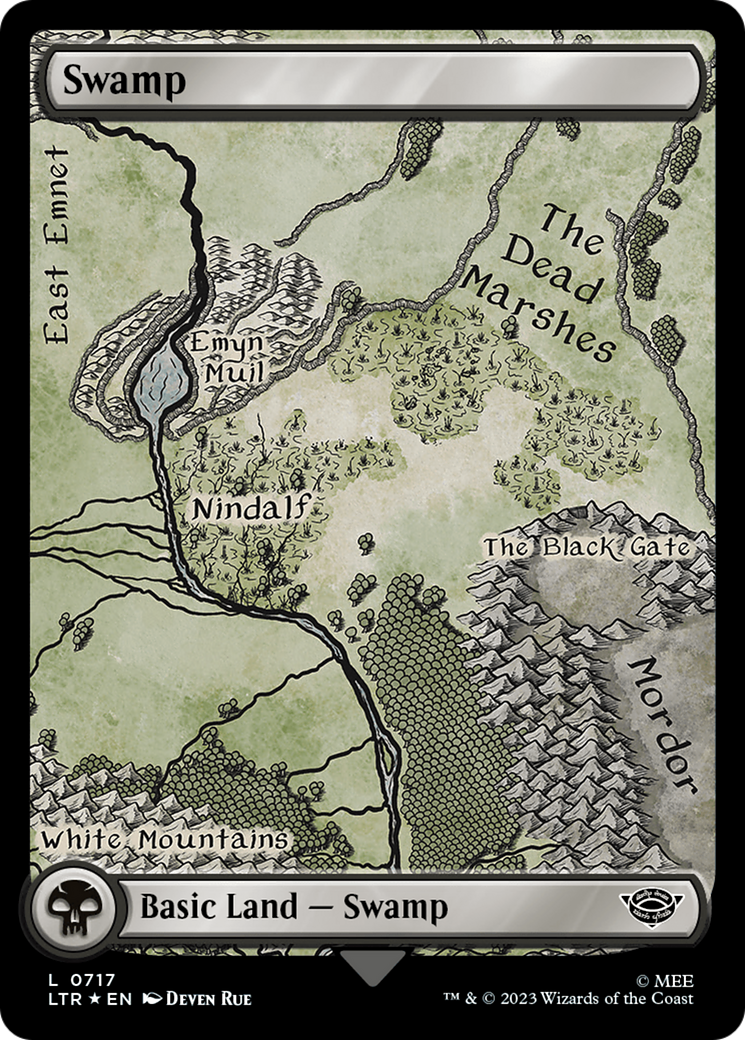 Swamp (0717) (Surge Foil) [The Lord of the Rings: Tales of Middle-Earth]-1