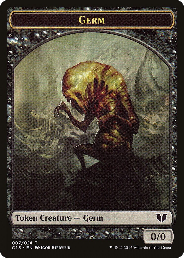 Germ // Zombie Double-Sided Token [Commander 2015 Tokens]-3