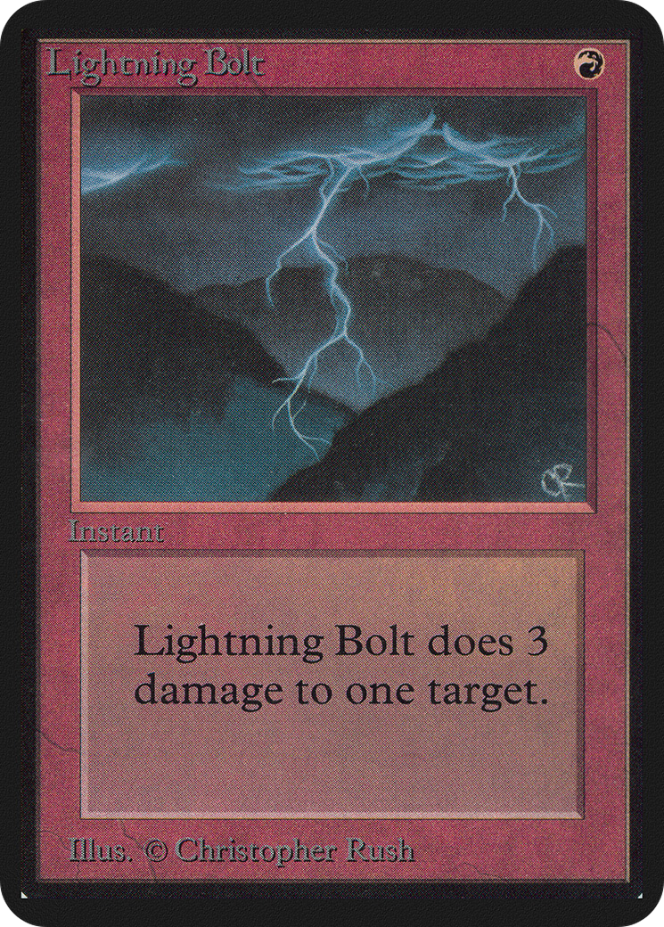 Lightning Bolt (LEA-) - Limited Edition Alpha-1
