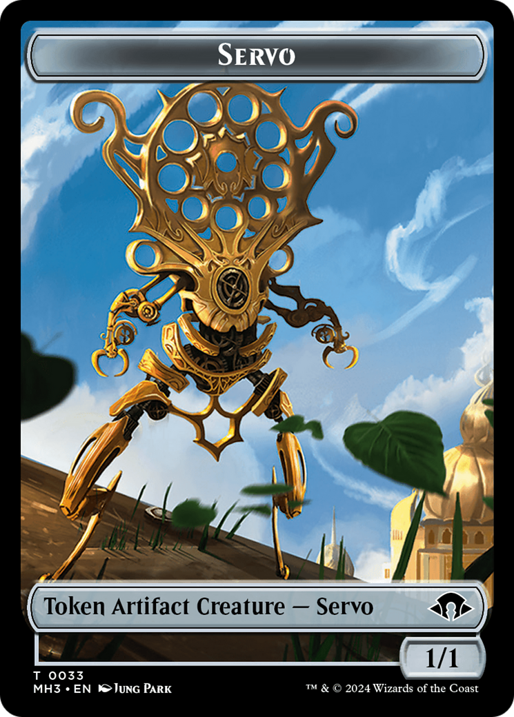 Servo // Zombie Army Double-Sided Token [Modern Horizons 3 Tokens]-1
