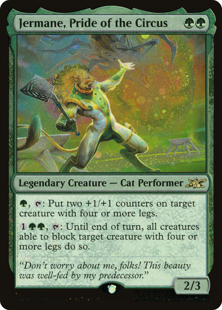 Jermane, Pride of the Circus (Galaxy Foil) [Unfinity]-1