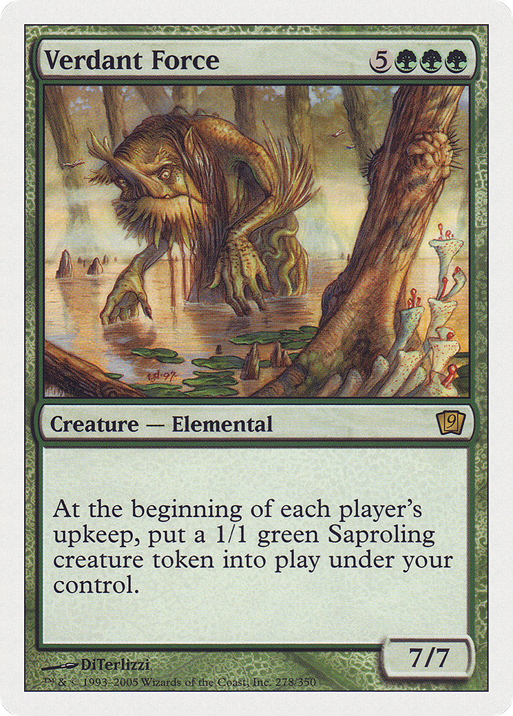 Verdant Force (9ED-278) - 9th Edition Foil-1