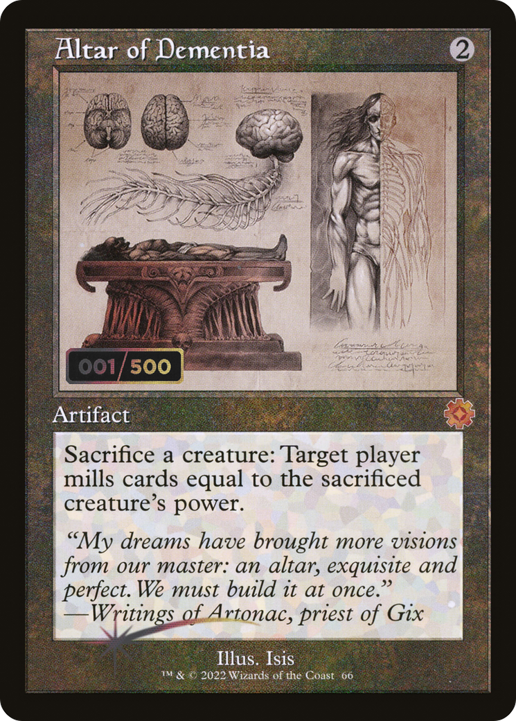 Altar of Dementia (Retro Schematic) (Serialized) [The Brothers' War Retro Artifacts]-1
