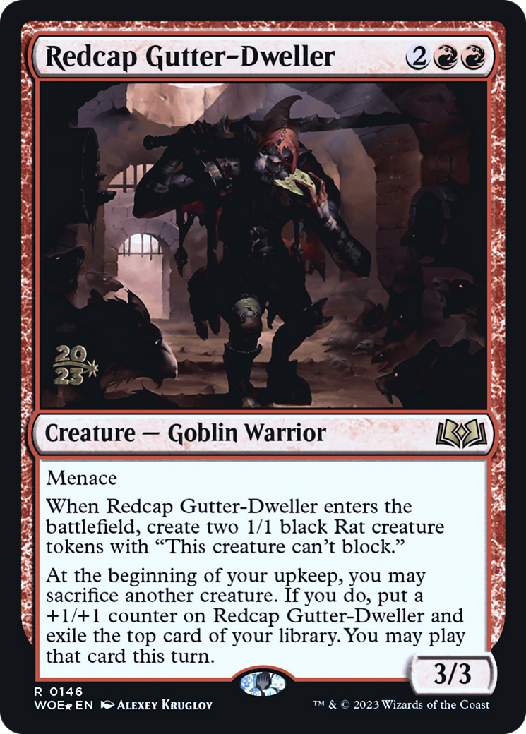 Redcap Gutter-Dweller [Wilds of Eldraine Prerelease Promos]-1