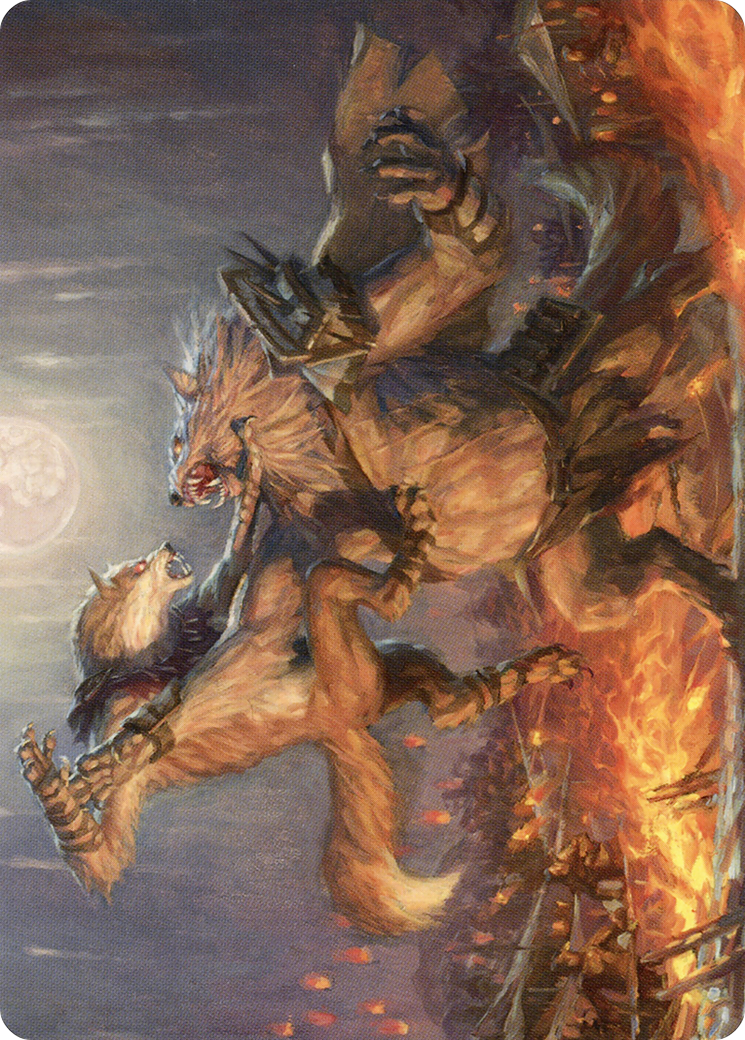 Duel for Dominance // Duel for Dominance (AMID-051) - Midnight Hunt Art Series (Borderless)-3