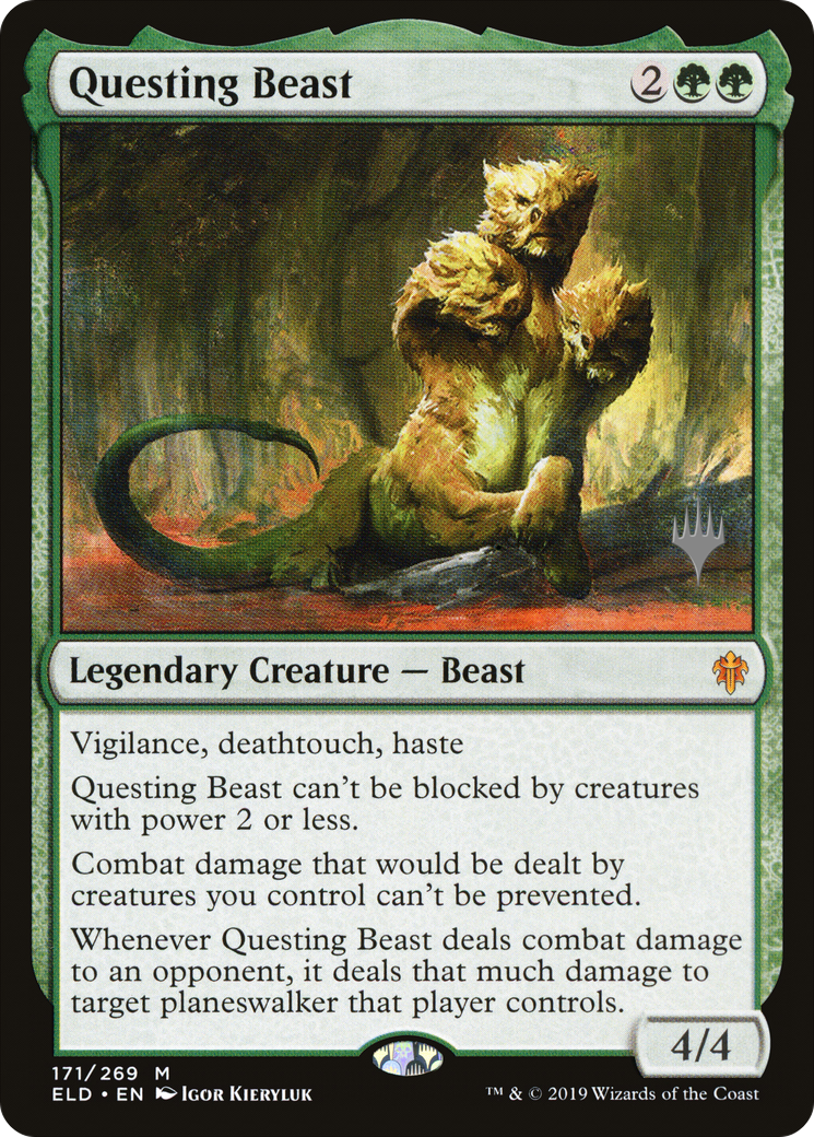 Questing Beast (Promo Pack) [Throne of Eldraine Promos]-1