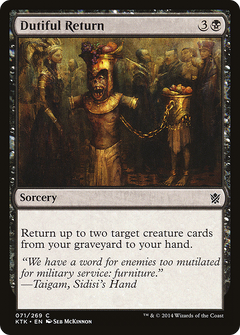 Dutiful Return [Khans of Tarkir]-1