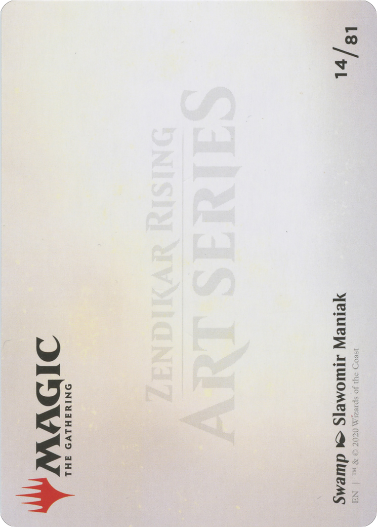 Swamp // Swamp (AZNR-014) - Zendikar Rising Art Series (Borderless) Foil-2