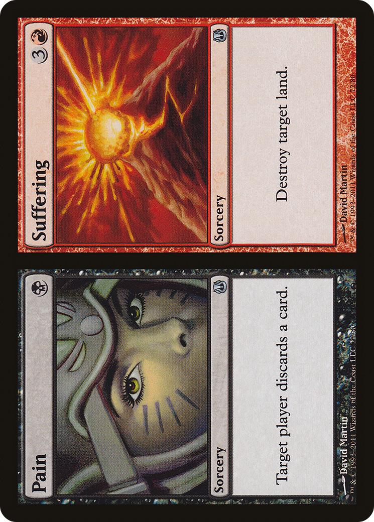 Pain // Suffering [Duel Decks: Ajani vs. Nicol Bolas]-1