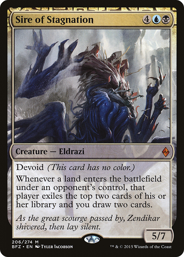 Sire of Stagnation [Battle for Zendikar]-1