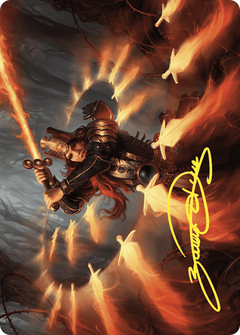 Heartflame Duelist // Heartflame Duelist (AWOE-038) - Wilds of Eldraine Art Series (Borderless)-3
