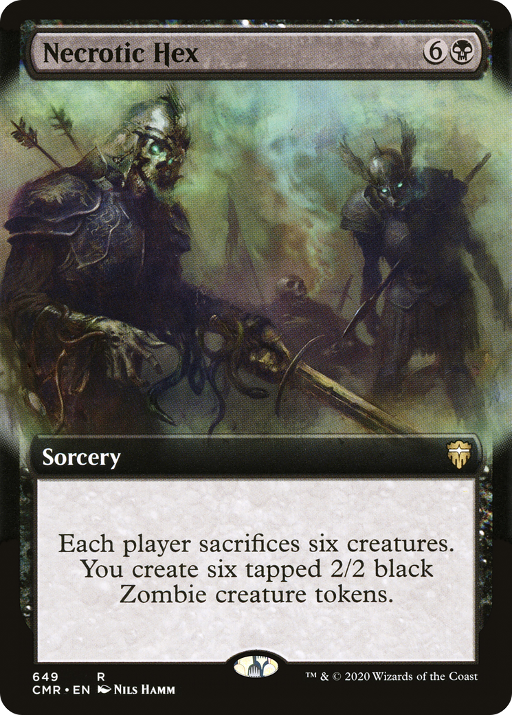 Necrotic Hex (Extended Art) [Commander Legends]-1