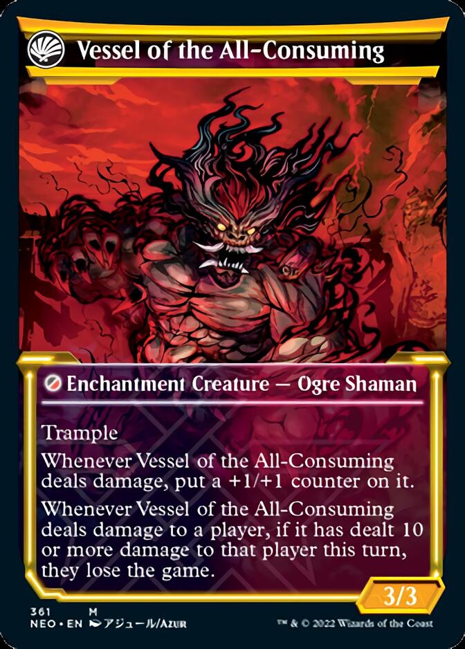 Hidetsugu Consumes All // Vessel of the All-Consuming (Showcase Soft Glow) [Kamigawa: Neon Dynasty]-2
