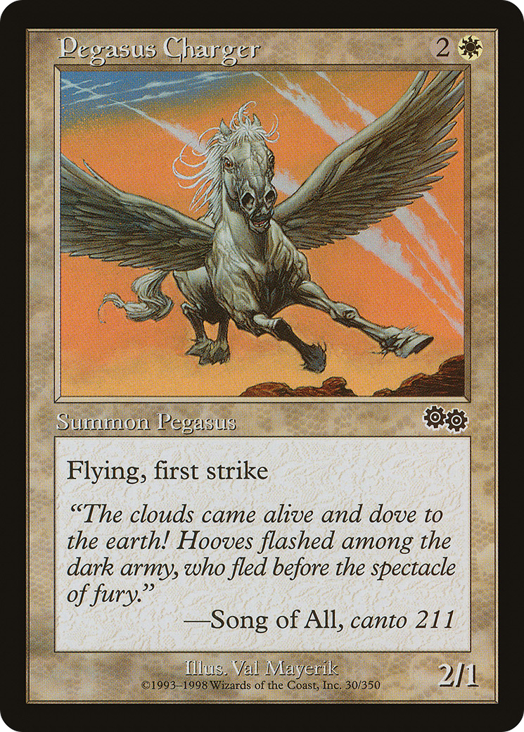 Pegasus Charger [Urza's Saga]-1