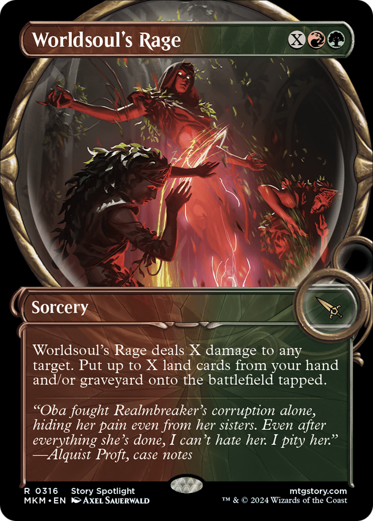 Worldsoul's Rage (Showcase) (MKM-316) - Murders at Karlov Manor: (Showcase) Foil-1