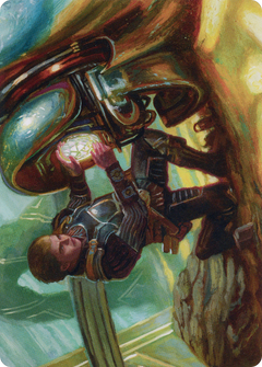 Urza, Powerstone Prodigy // Urza, Powerstone Prodigy (ABRO-035) - The Brothers' War Art Series (Borderless) Foil-3