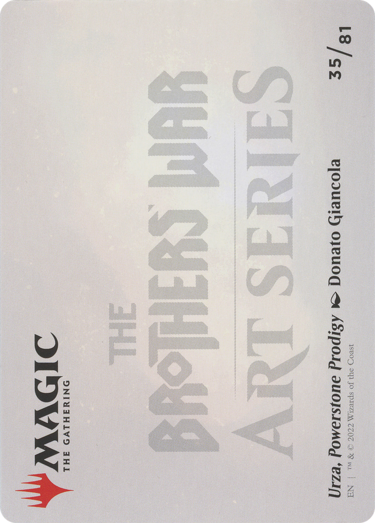Urza, Powerstone Prodigy // Urza, Powerstone Prodigy (ABRO-035) - The Brothers' War Art Series (Borderless)-2