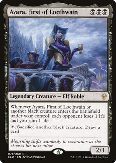 Ayara, First of Locthwain (Promo Pack) [Throne of Eldraine Promos]-1