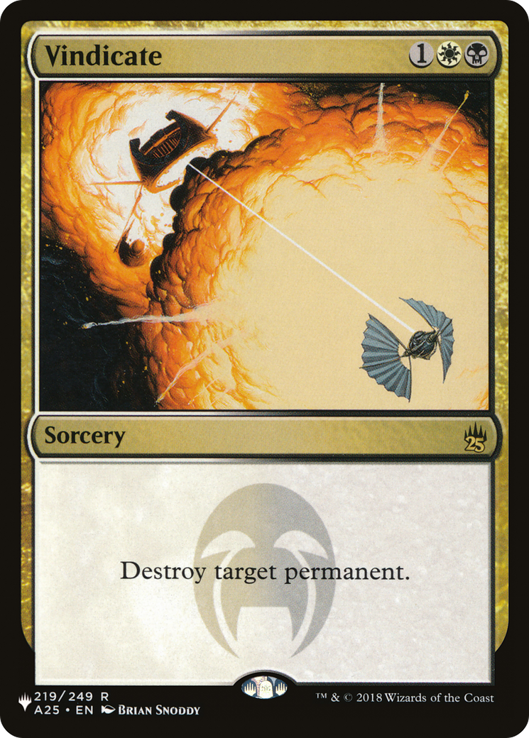Vindicate (LIST-219/249) - The List-1