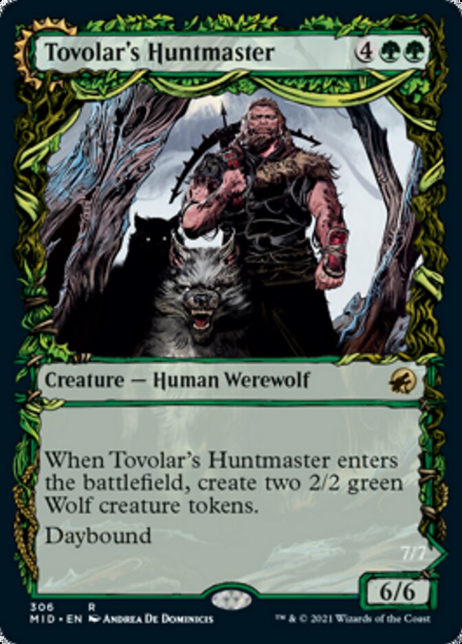 Tovolar's Huntmaster // Tovolar's Packleader (Showcase Equinox) [Innistrad: Midnight Hunt]-1