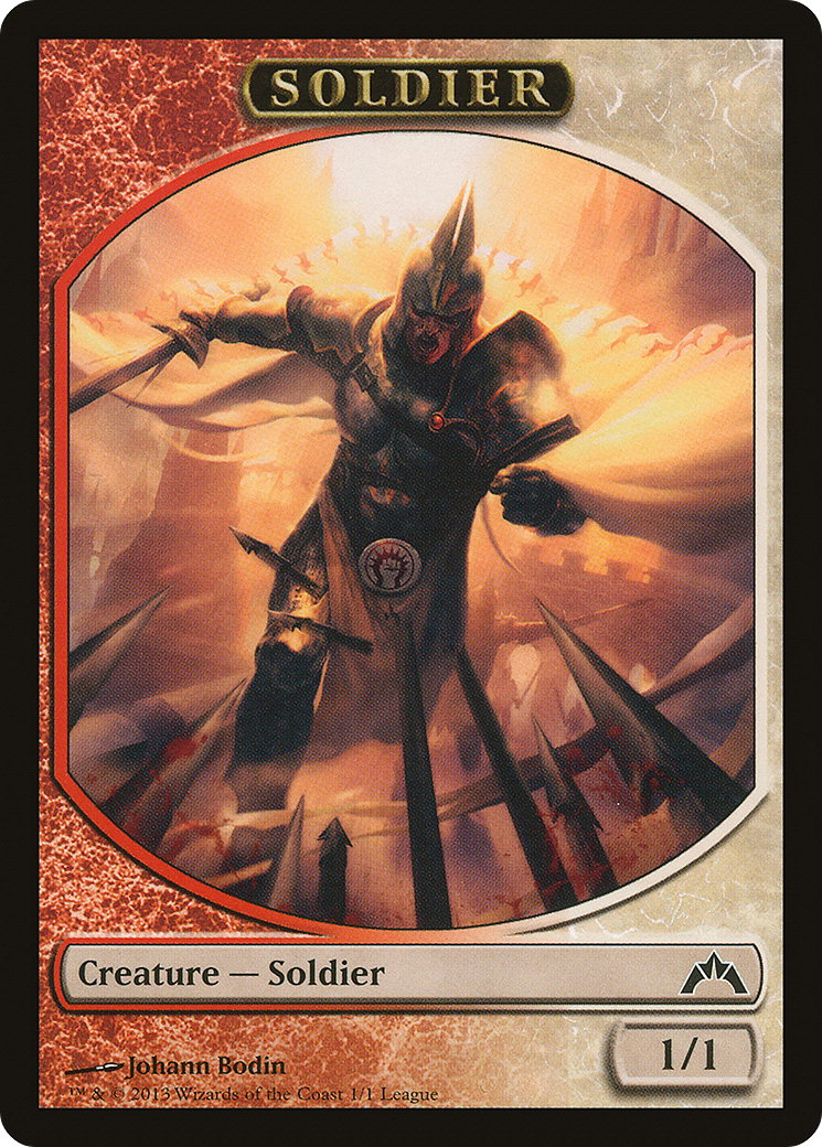 Soldier Token (Johann Bodin) [League Tokens 2013]-1