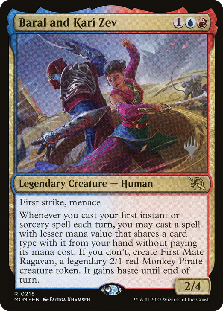 Baral and Kari Zev (Promo Pack) [March of the Machine Promos]-1
