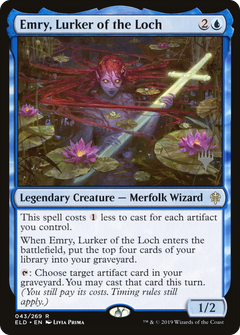 Emry, Lurker of the Loch (Promo Pack) [Throne of Eldraine Promos]-1