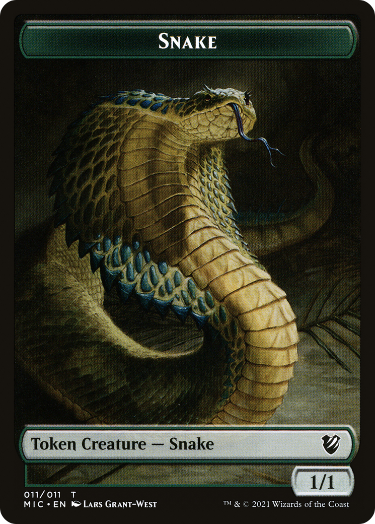 Snake (TMIC-011) - Midnight Hunt Commander Tokens-1