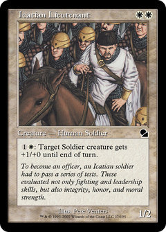 Icatian Lieutenant (ME1-017) - Masters Edition Foil-1