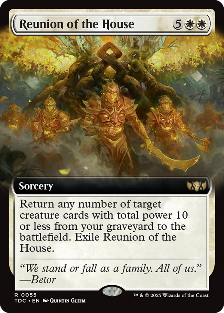 Reunion of the House (Extended Art) [Tarkir: Dragonstorm Commander]-1