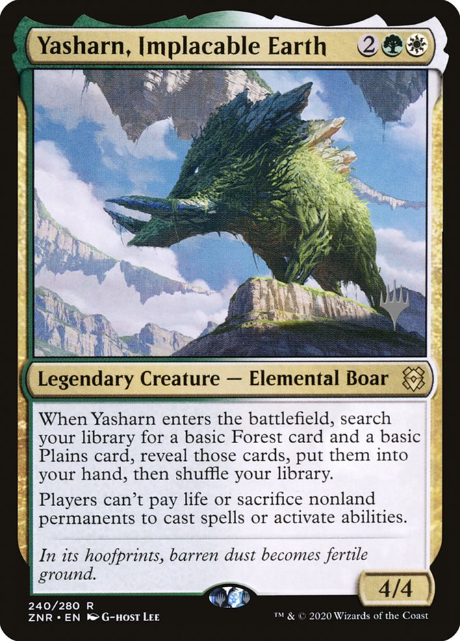 Yasharn, Implacable Earth (Promo Pack) [Zendikar Rising Promos]-1
