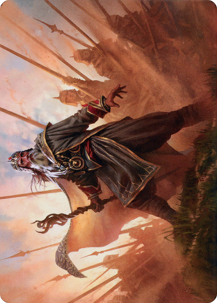 Hazezon, Shaper of Sand // Hazezon, Shaper of Sand (ADMU-046) - Dominaria United Art Series (Borderless) Foil-3