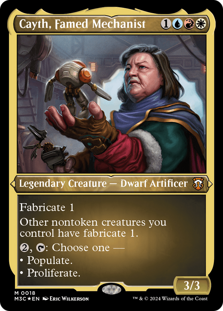 Cayth, Famed Mechanist (M3C-018) - Modern Horizons 3 Commander Etched Foil-1