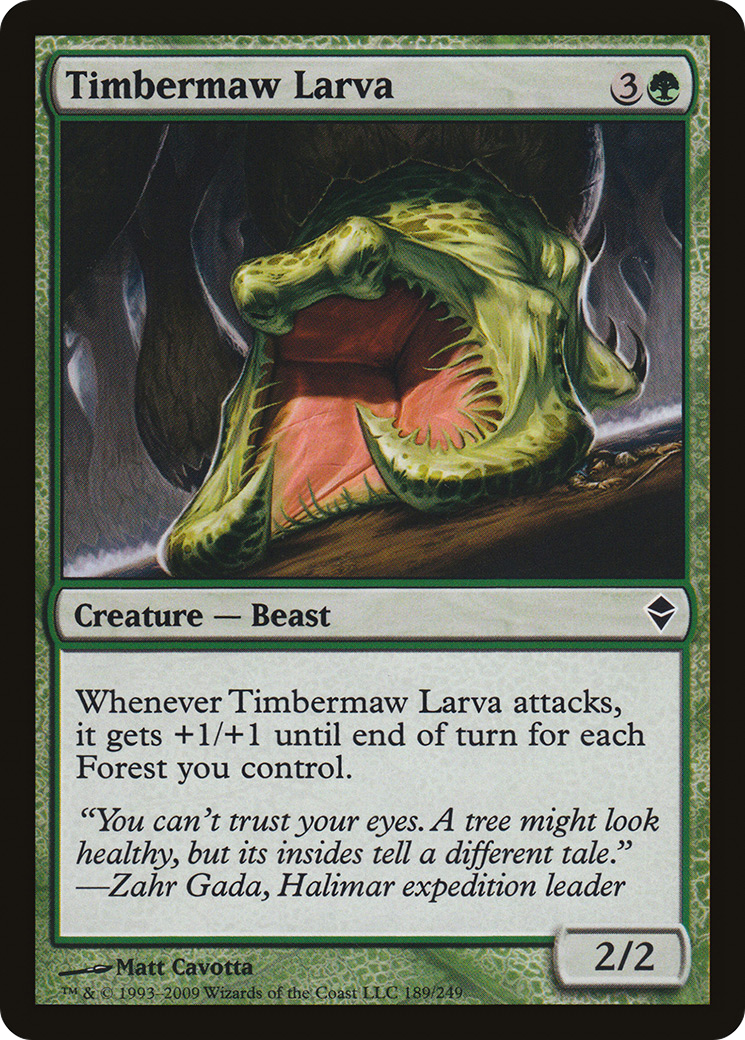 Timbermaw Larva (ZEN-189) - Zendikar-1