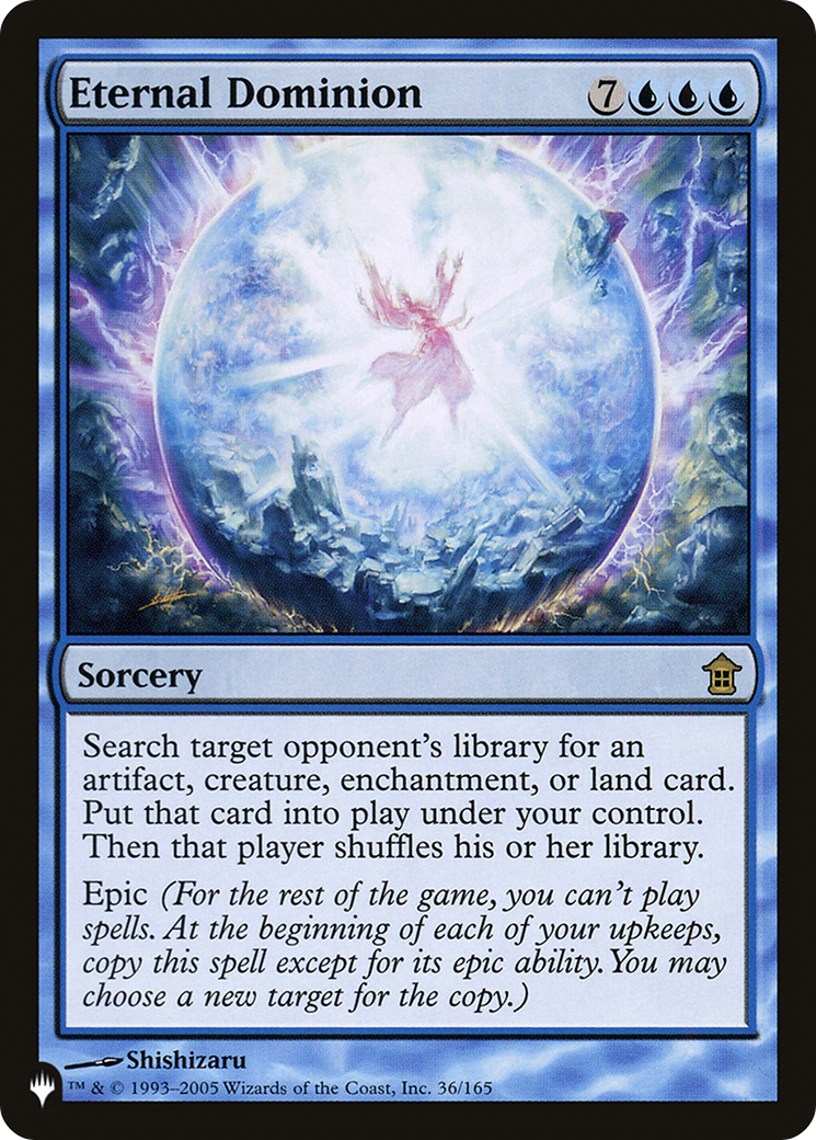 Eternal Dominion [The List]