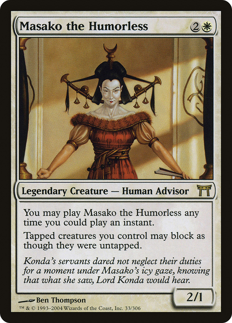 Masako the Humorless [Champions of Kamigawa]-1