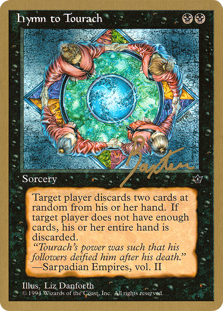 Hymn to Tourach (Circle) - 1996 George Baxter (FEM) (WCD-) - Pro Tour Collector Set-1
