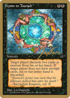 Hymn to Tourach (Circle) - 1996 George Baxter (FEM) (WCD-) - Pro Tour Collector Set-1